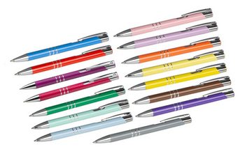 Livepac Office Kugelschreiber 50 Kugelschreiber aus Metall / 50 Farben