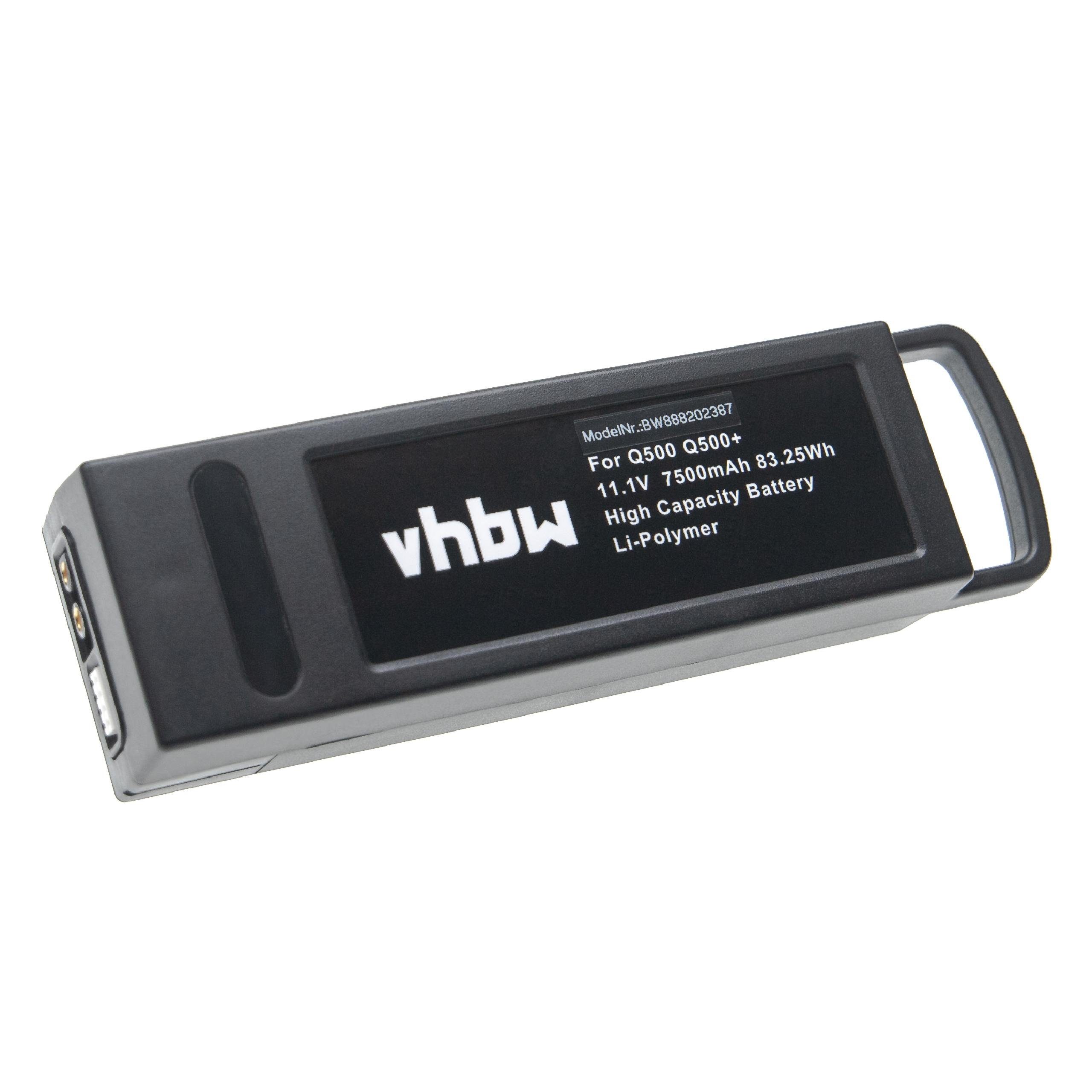 vhbw kompatibel mit Yuneec Q500 4K Typhoon Drohnen-Akku Li-Polymer 7500 mAh (11,1 V) | Akkus und PowerBanks