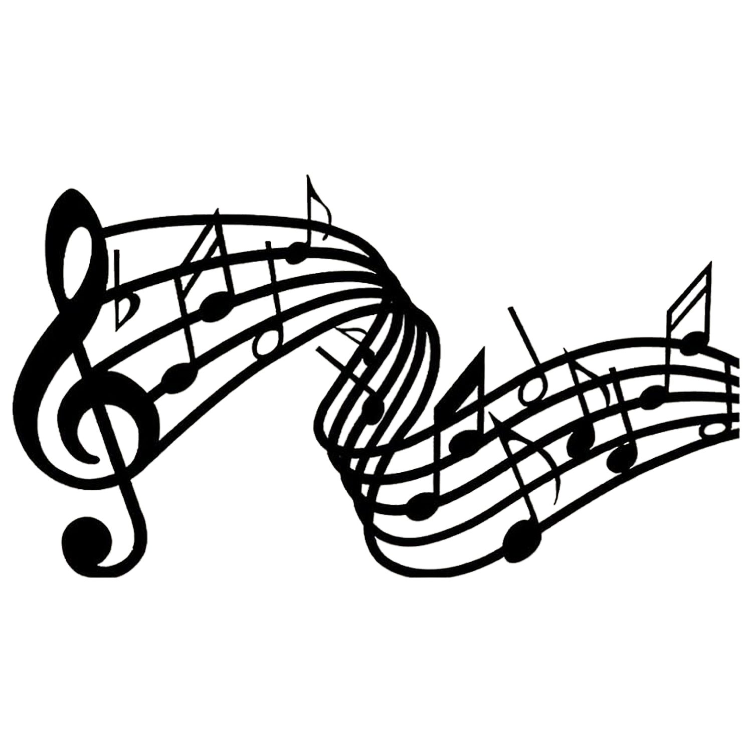 Wanddekoobjekt Musiknote Metall Wanddekorationen, Notenblatt Wanddekorationen, Musik
