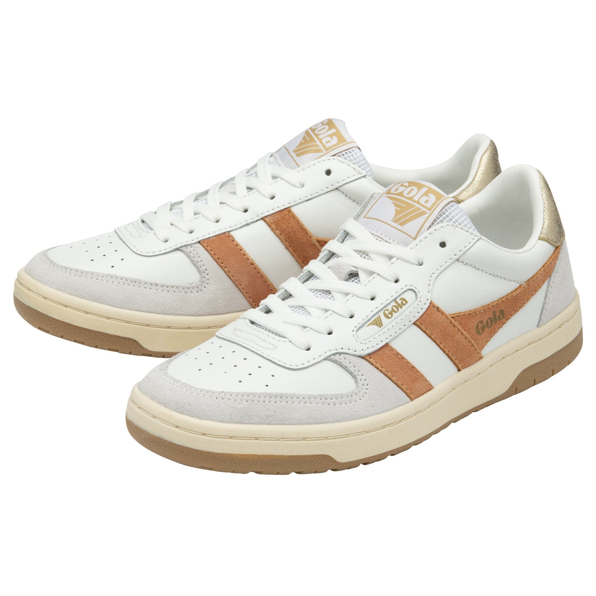 Hawk weiss/terracottarot/gold Damen Sneaker