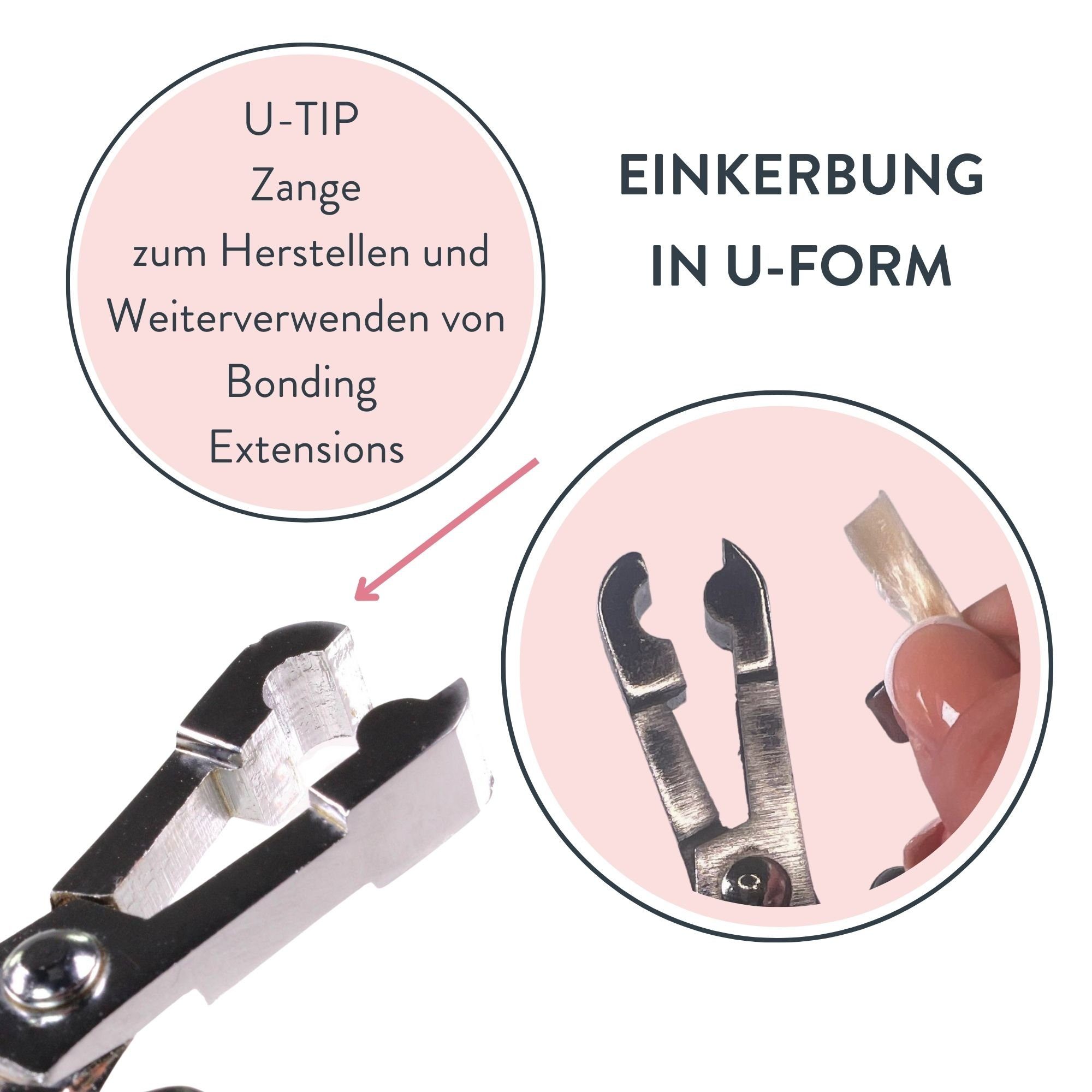 Zange Set-Bonding Keratin hair2heart Echthaar-Extension mit Rebonds