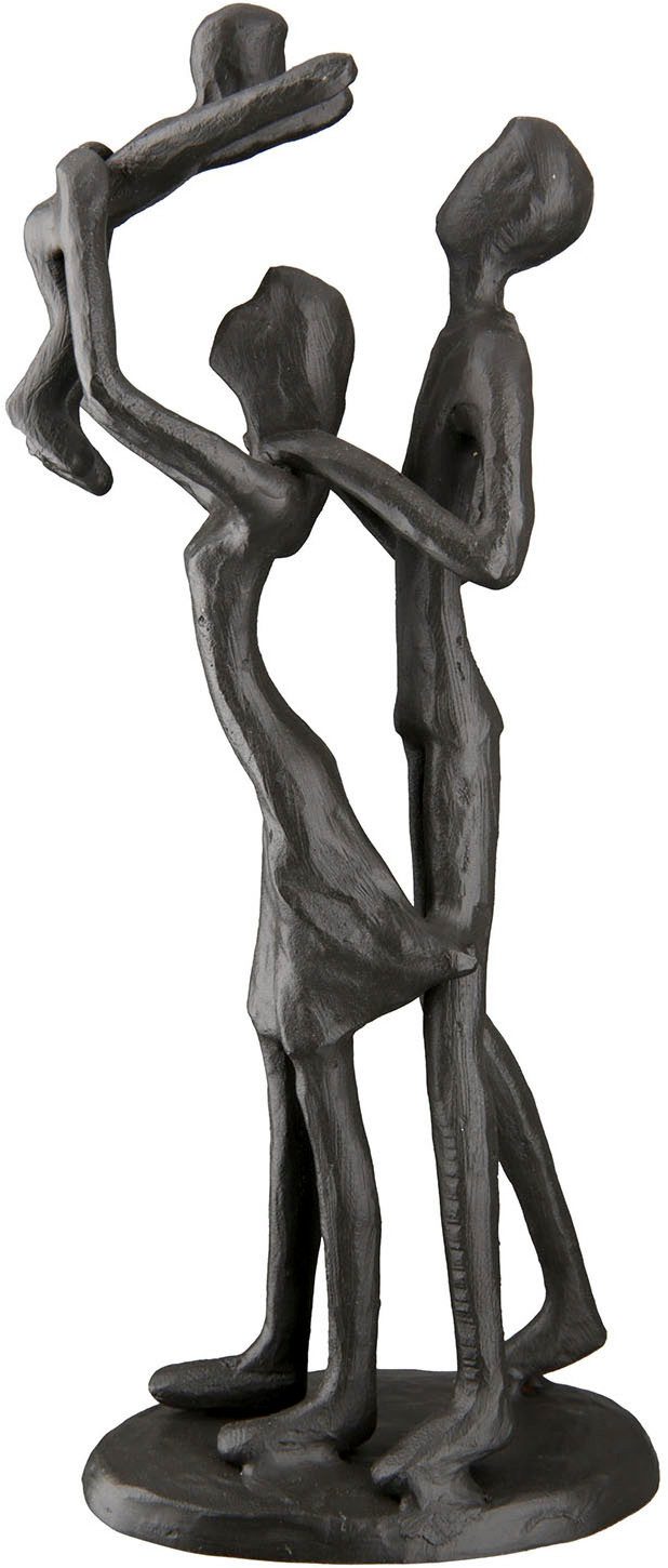 Dekofigur Skulptur Familienglück braun H. 20 cm