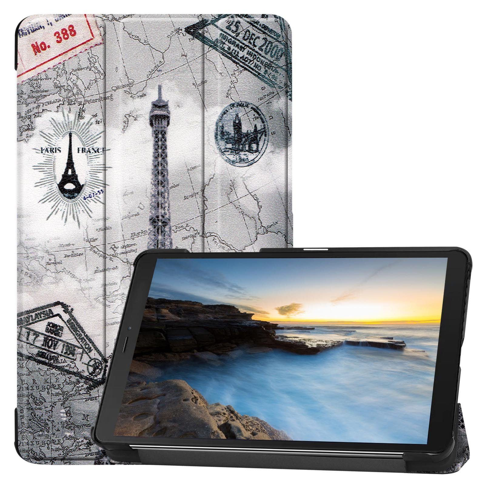 Lobwerk Tablet-Hülle Schutzhülle für Samsung Galaxy Tab A 8 SM-T290 SM-T295 8.0 Zoll, Wake & Sleep Funktion, Sturzdämpfung, Aufstellfunktion