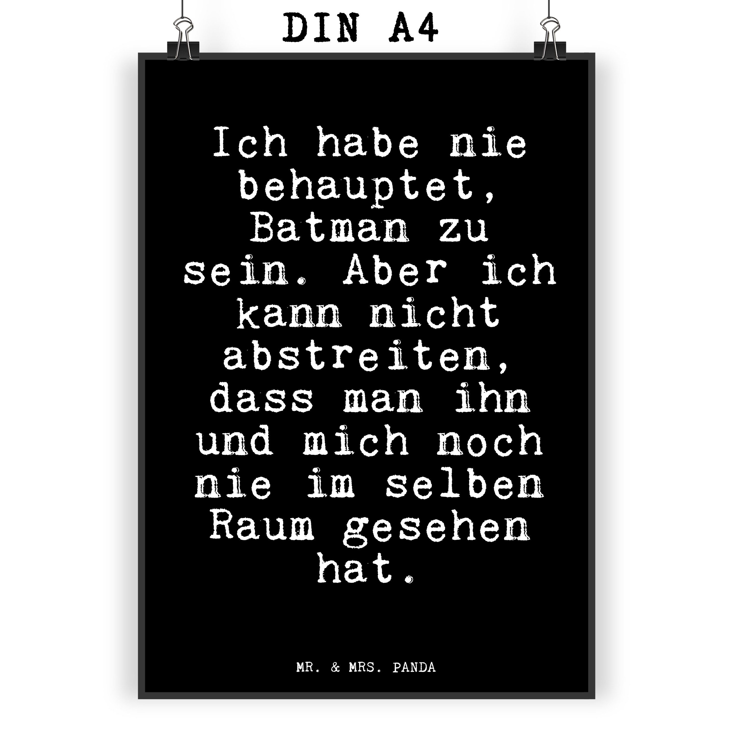 Mr. & Mrs. Panda Poster »Ich habe nie behauptet,... Schwarz