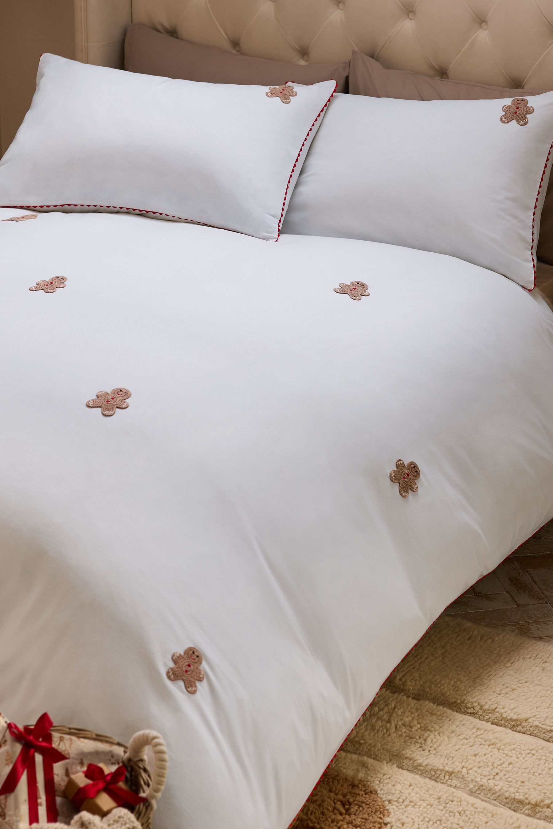 Next Bett-Set Weihnachtliche Bett- & Kissenbezüge aus Baumwolle, Bezug: Bau günstig online kaufen