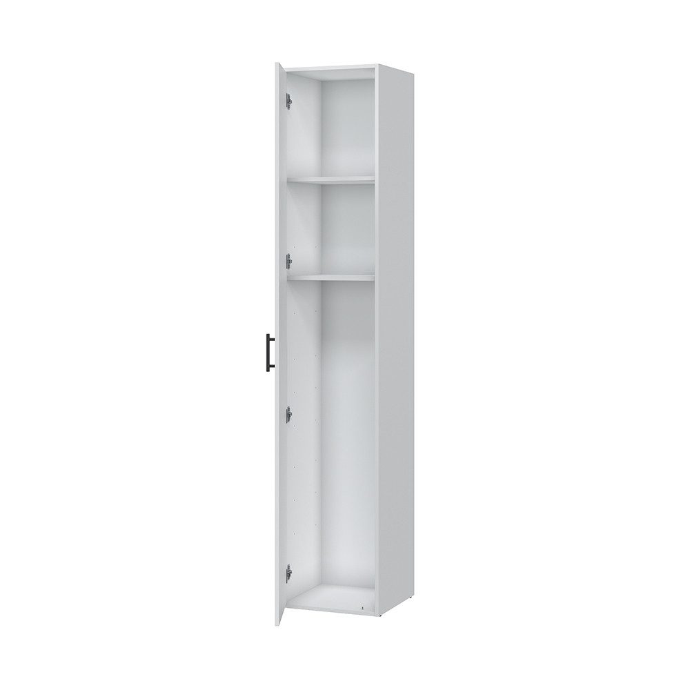 freiraum Mehrzweckschrank LAUNDRY 1 Tür, 2 Böden, Artik Weiß - 41x206x40 (BxHxT)
