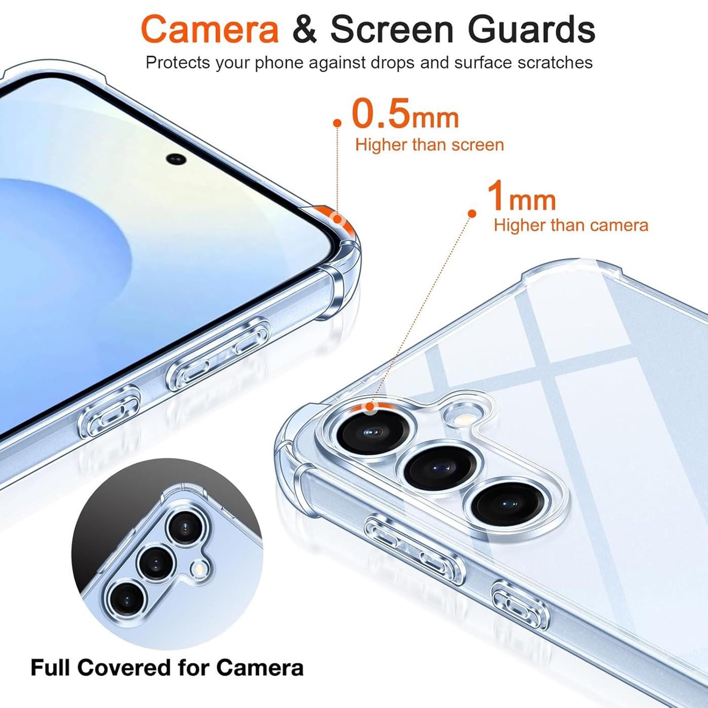CoolGadget Handyhülle Anti Shock Rugged Case für Samsung Galaxy S25 6,2 Zoll, Slim Cover mit Kantenschutz Schutzhülle für Samsung S25 Hülle – Bild 2 von 5