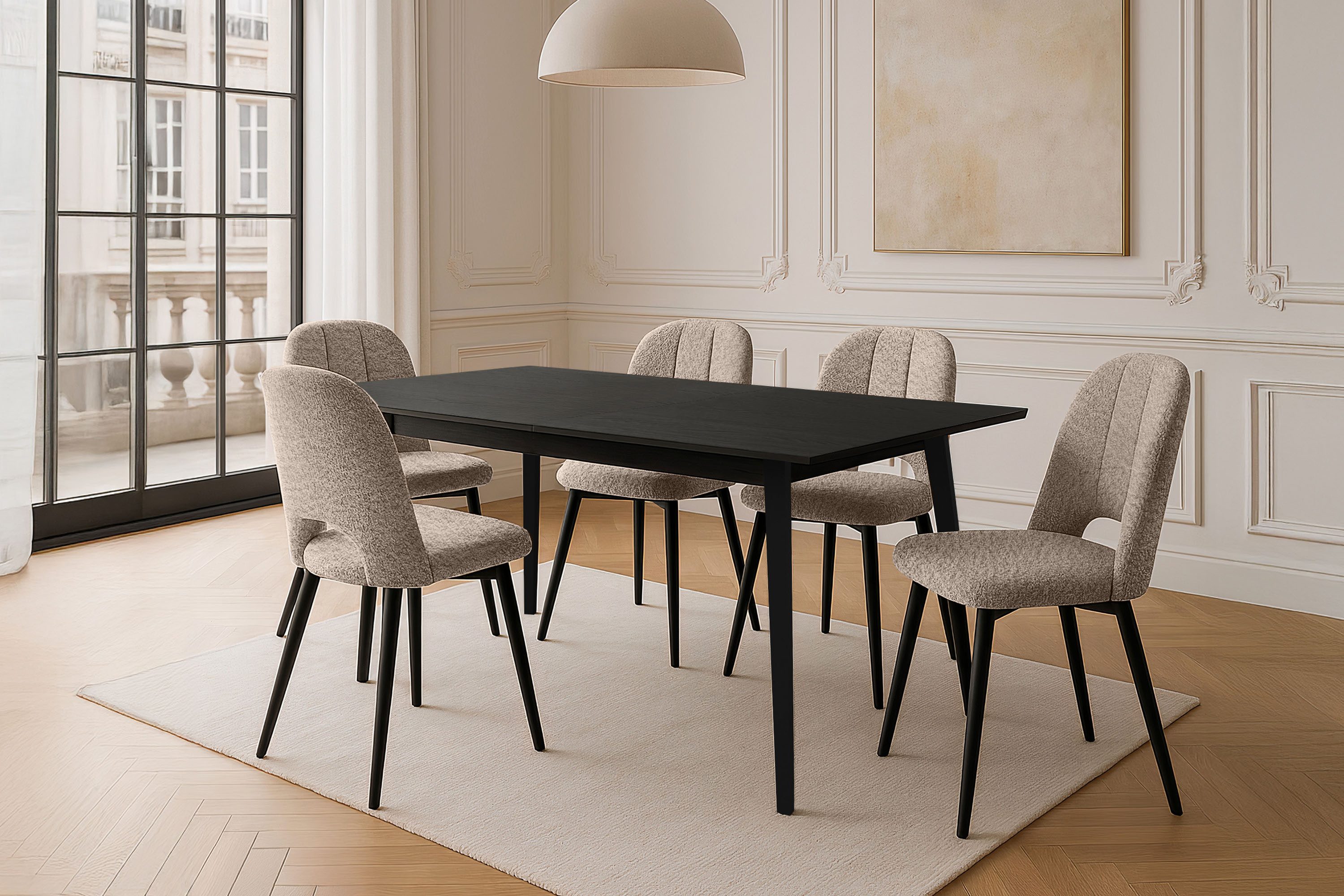 KONSIMO® Esstisch VIDIS Esszimmertisch, Ausziehbar, hergestellt in der EU ( günstig online kaufen