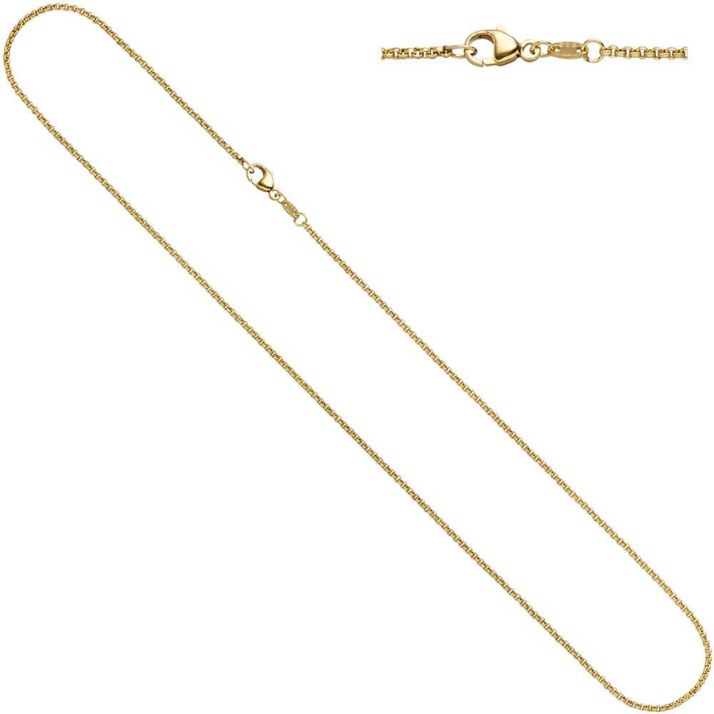 Schmuck Krone Goldkette 2,5mm Erbskette Kette Collier 333 Gold Gelbgold  Goldkette 50 cm Unisex