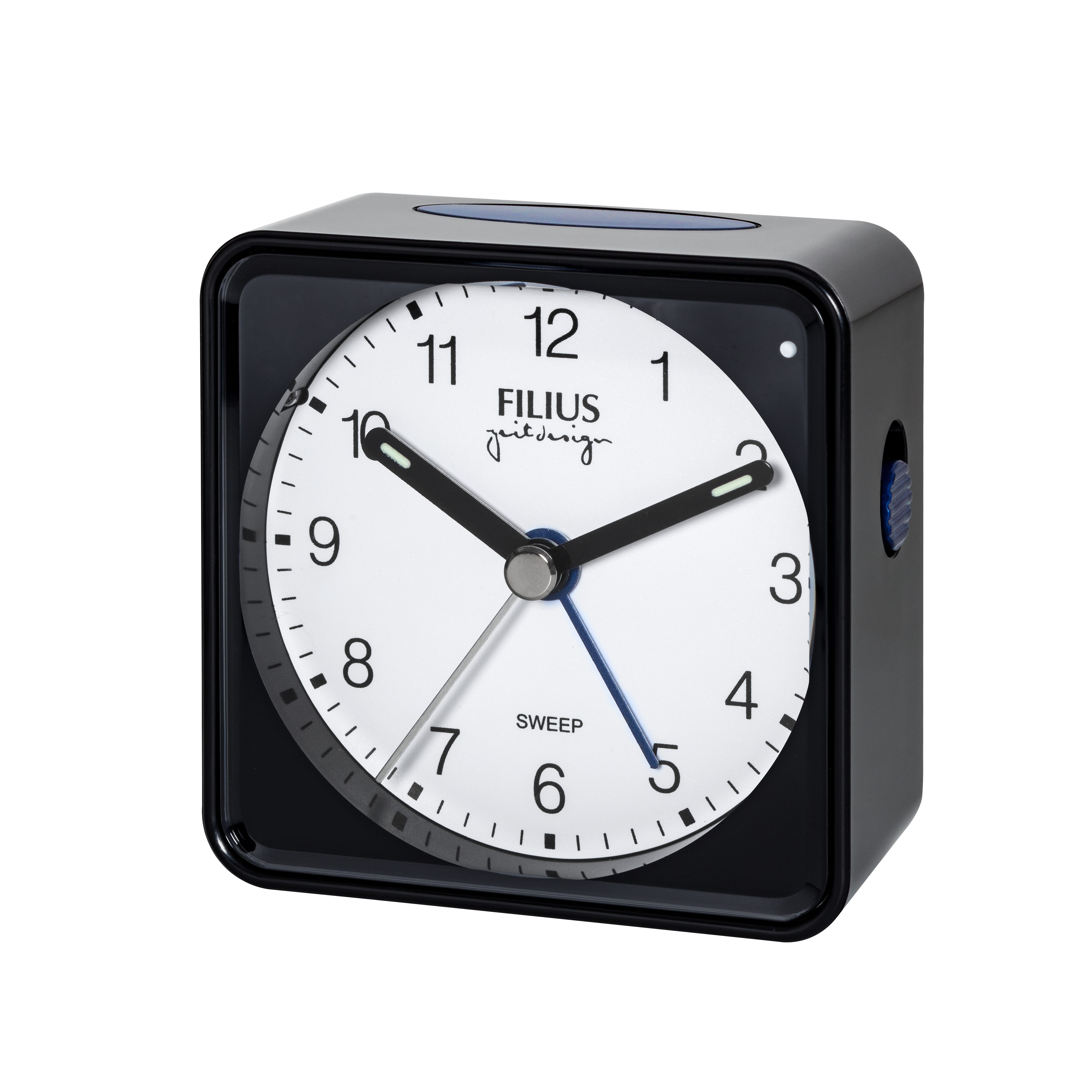 FILIUS zeitdesign Quarzwecker Wecker,Schlafzimmer,Beleuchtung,schleichende Sekunde,Weckwiederholung