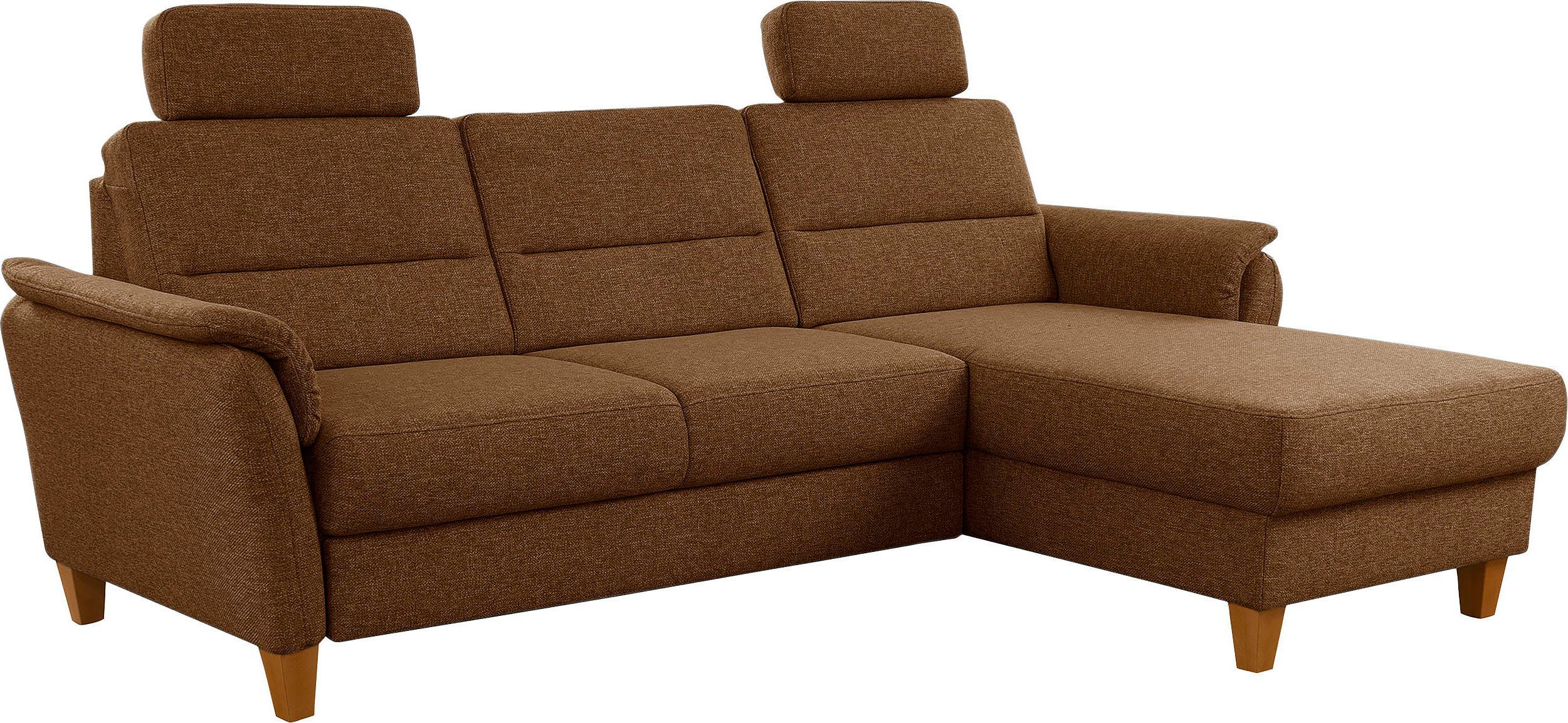 Home affaire Ecksofa Palmera L-Form, B: 244 cm - OTTO. Verlässliche Qualität., optional Bettfunktion & Bettkasten, Federkern