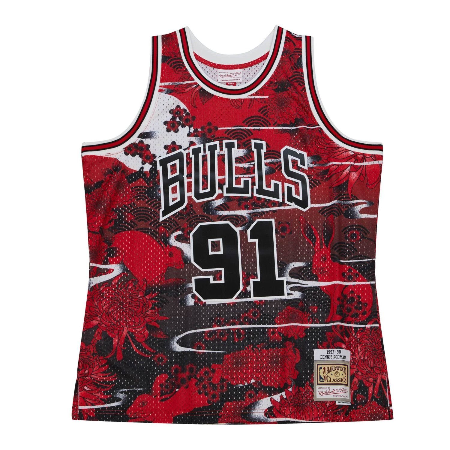 Basketballtrikot Swingman Jersey Chicago Bulls ASIAN Dennis Rodman