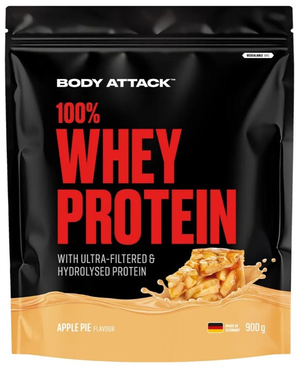 Body Attack Body Attack 100 % Whey Protein – 900 g Pulver