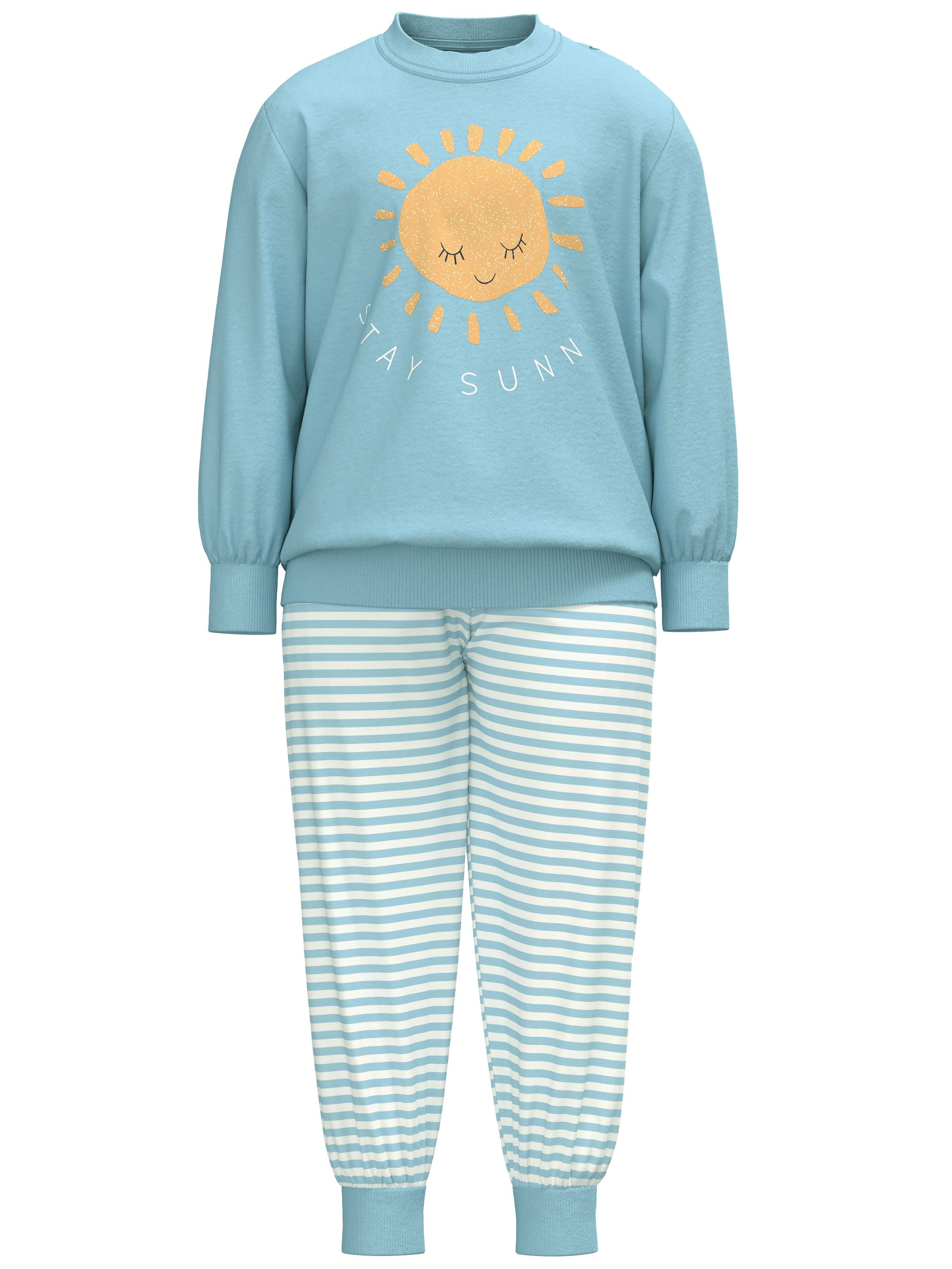 CALIDA Pyjama Toddlers Sun Kinder (2 tlg) 100% Baumwolle, weiche Bündchen für zusätzliche Wärme, pflegeleicht