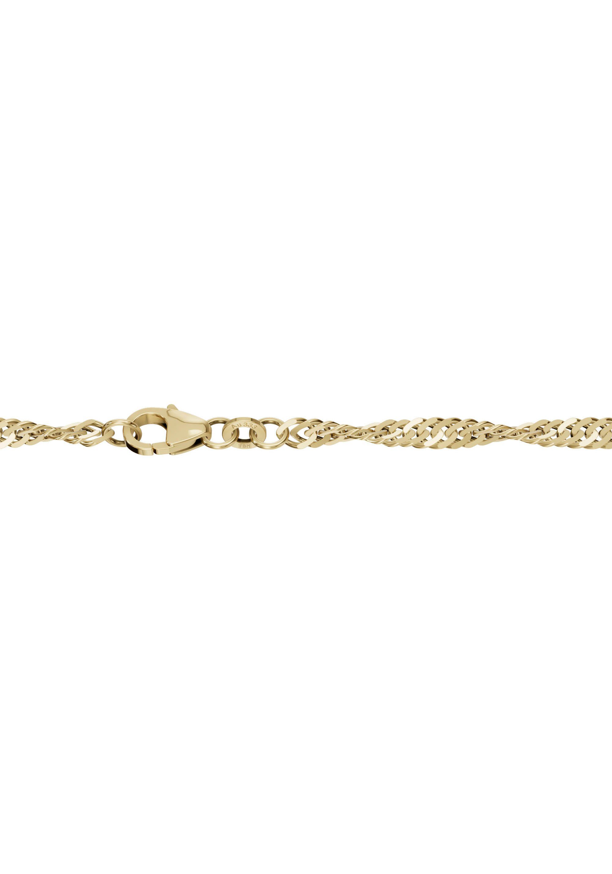 Singapur, gelbgoldfarben Halsschmuck Gold Firetti Collier Halskette Goldkette Made in Schmuck 585 Germany Geschenk