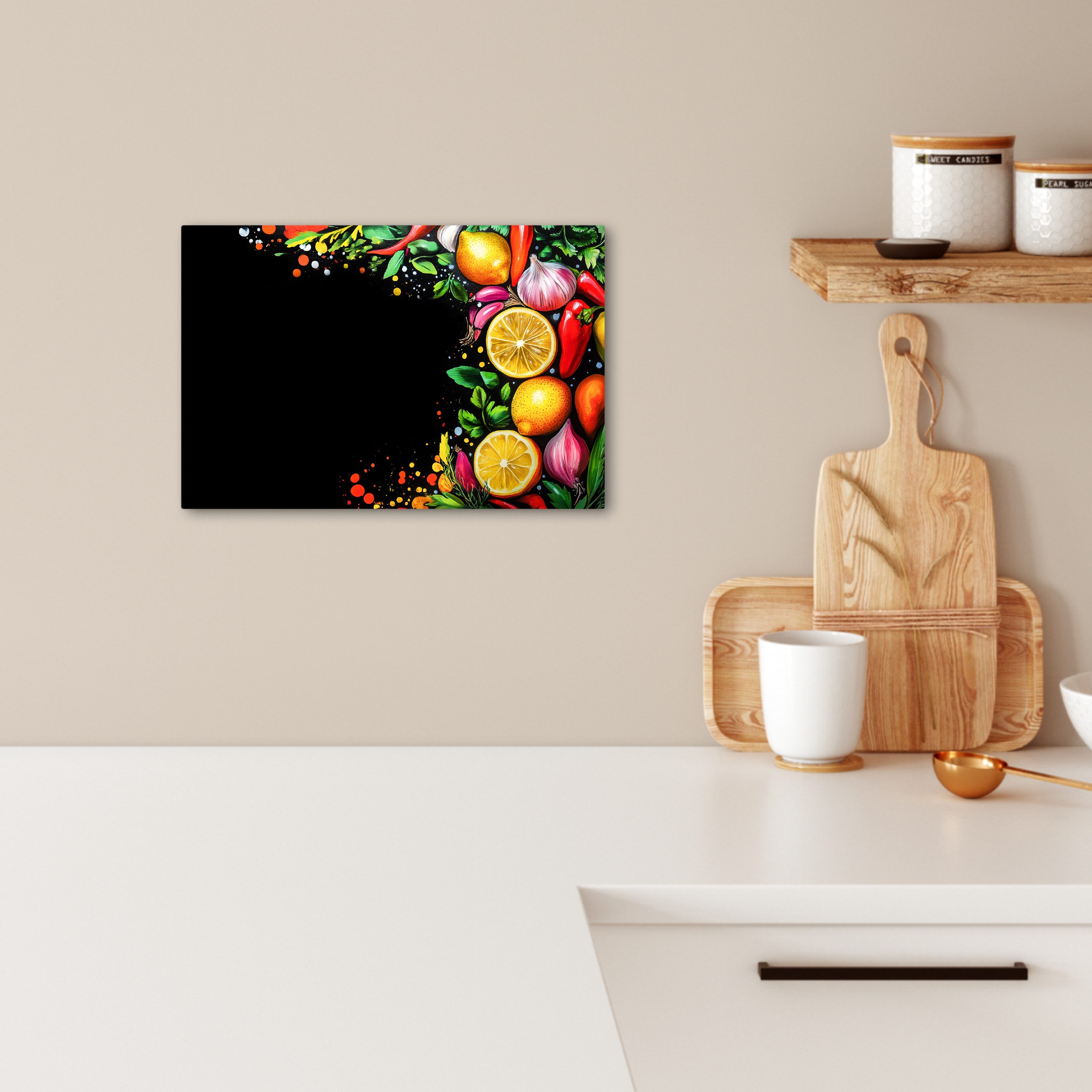 OneMillionCanvasses® Leinwandbild Zitronen - Paprika - günstig online kaufen