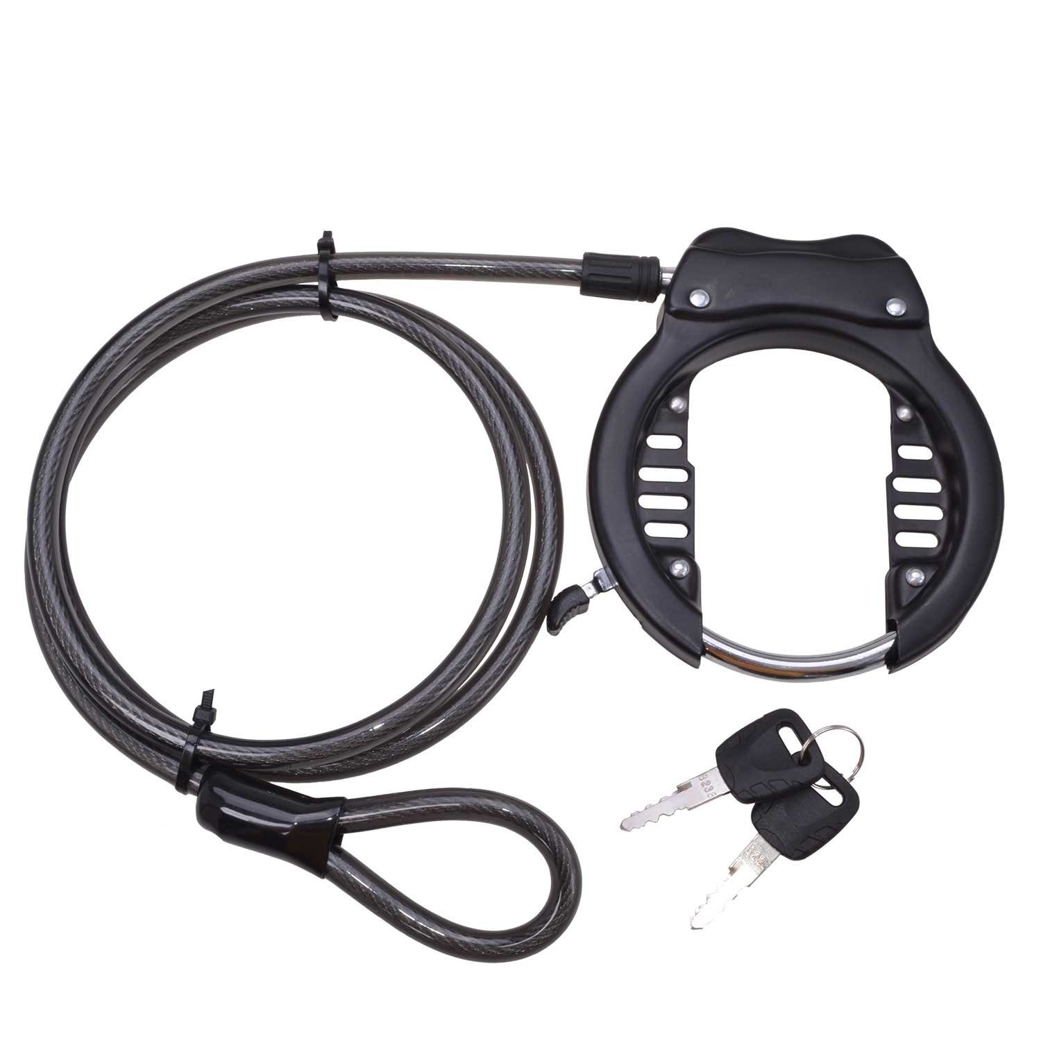 Filmer Faltschloss Filmer Fahrradschloss Faltschloss 70cm mit Schlüssel und Halter 43118 (1-tlg)