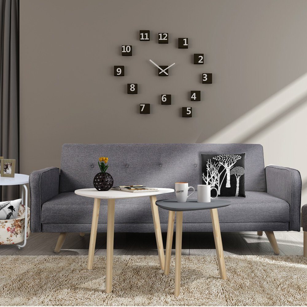Happy Home Couchtisch Coffee Sofa Coffee Set Table Bedroom Elegant Scandinavian of Tables Room Minimalism Living for 2 White Tables Grey
