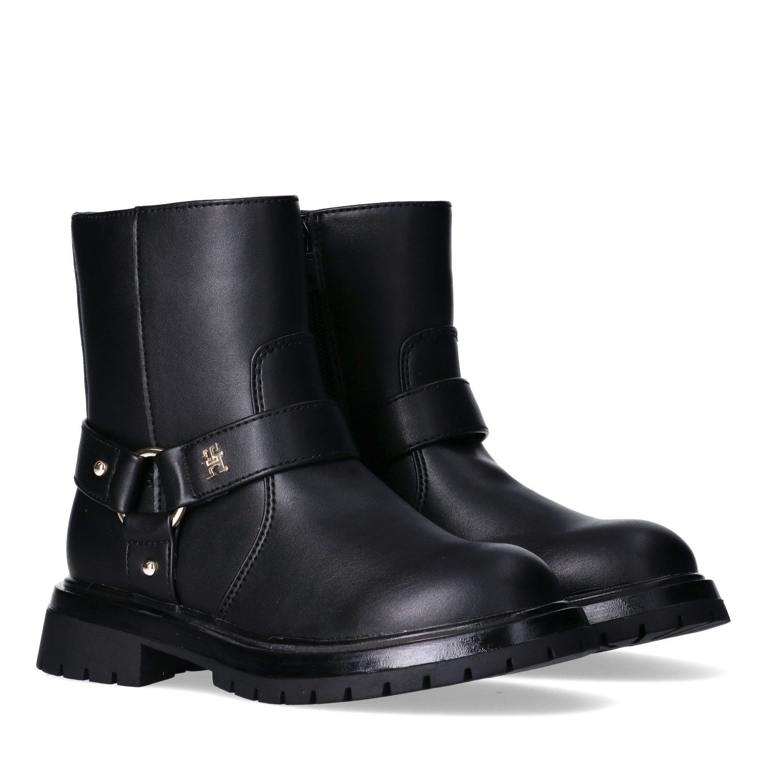 Tommy Hilfiger Bikerboots Biker Boots, Winterboots mit Blockabsatz