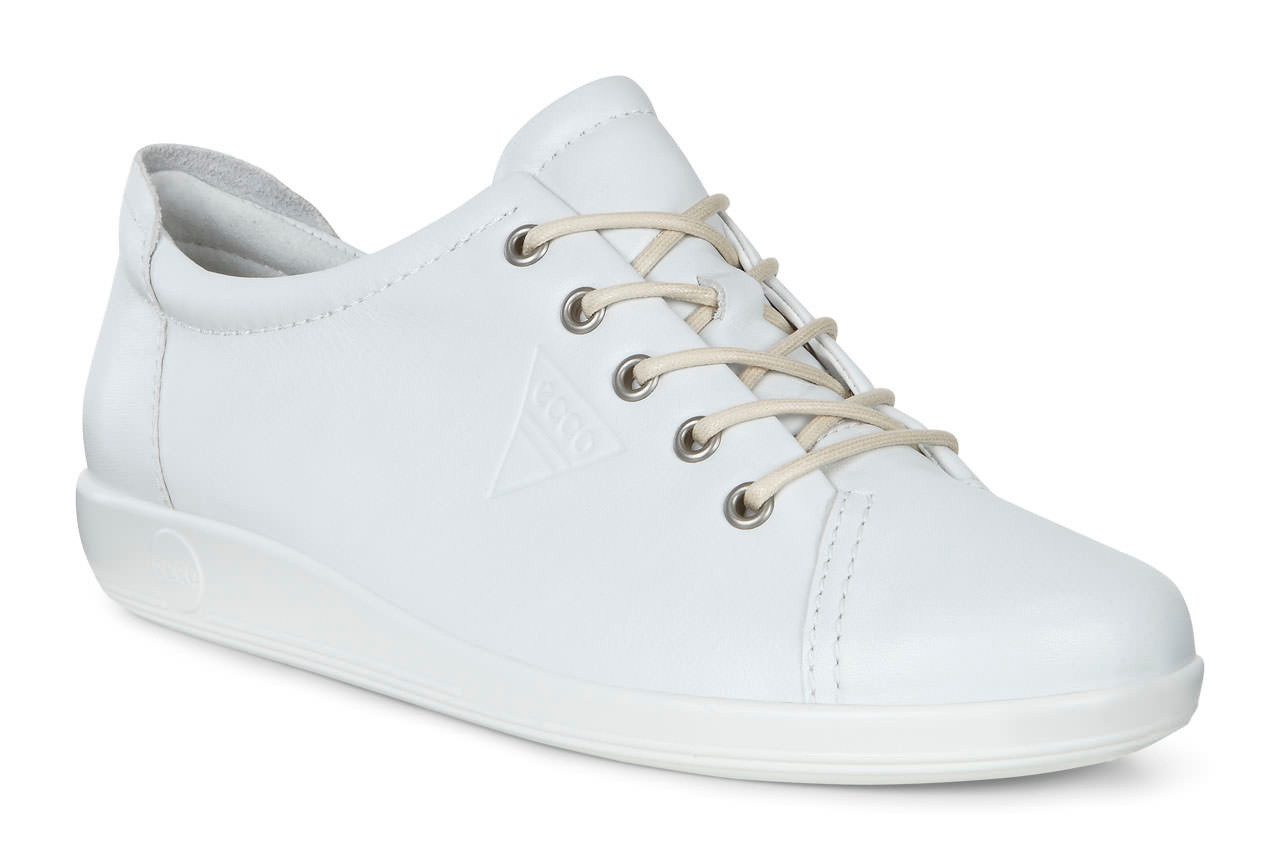 Ecco ECCO Soft 2.0 Weiß Schnürschuh günstig online kaufen