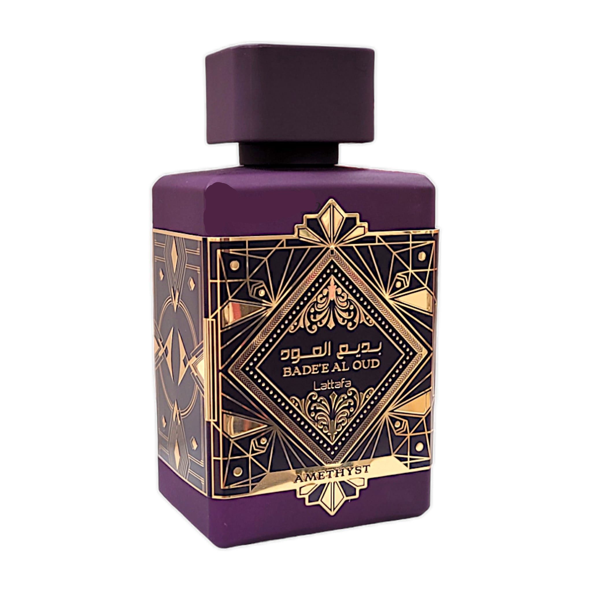 Lattafa Duft-Set Badee Al Oud,Amethyst, Noble Blush EDP + Parfümzerstäuber (leer), 1-tlg.