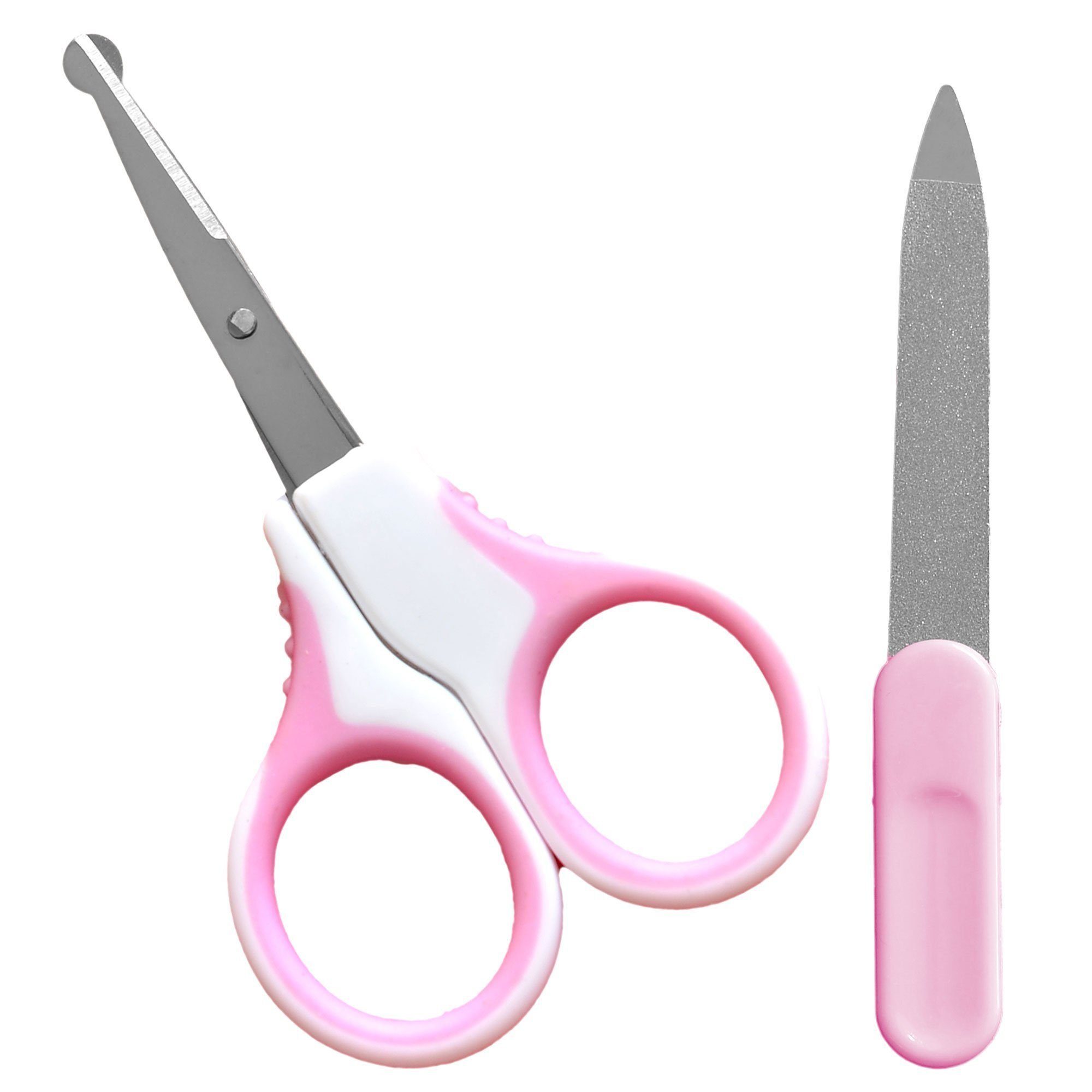 Baby-Nagelschere Baby Nagelschere Nagelfeile 1 Set, rosa - Für Neugeborene Babys
