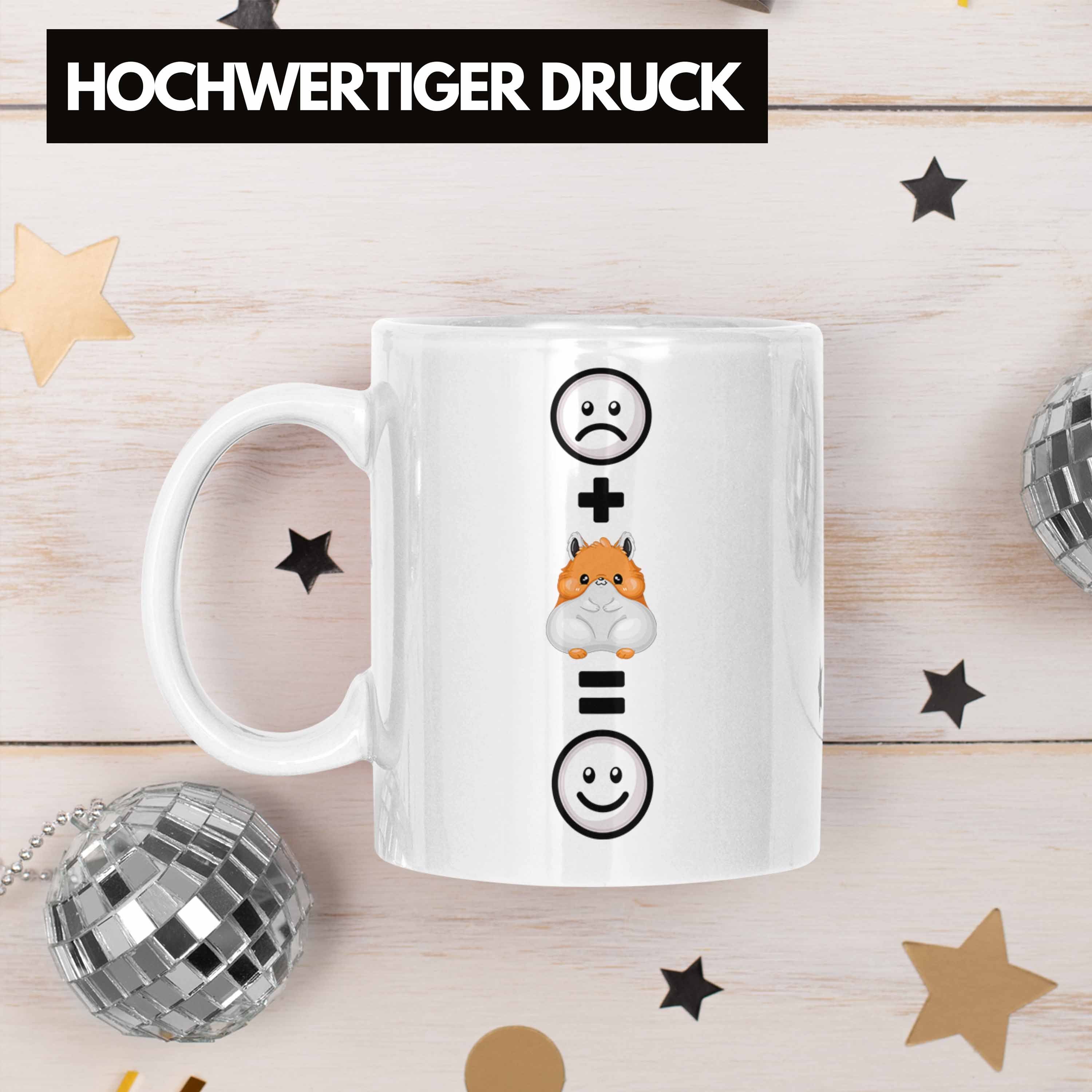 Tasse :(Hamst Trendation Liebhaber Geschenk Fans Tasse für Hamster Weiss Besitzer Hamster