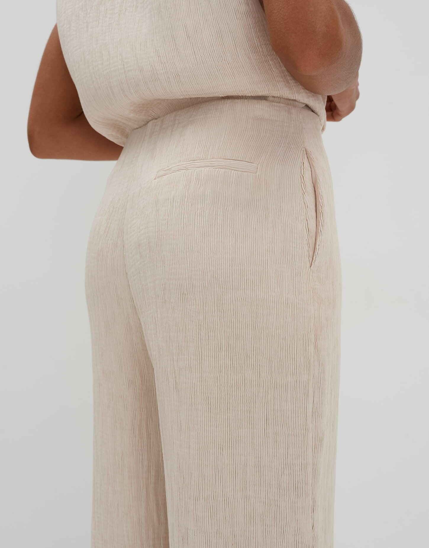 someday Culotte CURILO TEXTURE Wide mit Crinkle Effekt – Bild 4 von 5