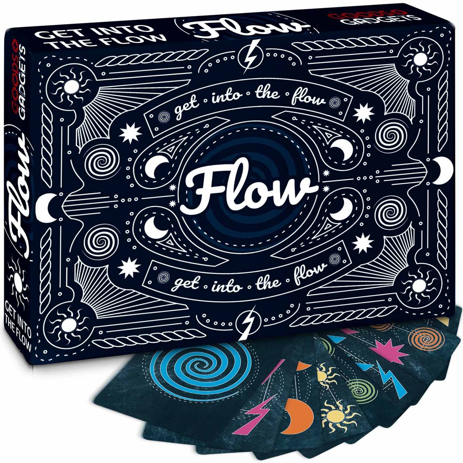 Goods+Gadgets Spiel Flow – Das schnellste Speed-Kartenspiel für 2–4 Spieler mit Adrenalin, Flow, Das wohl schnellste Kartenspiel!