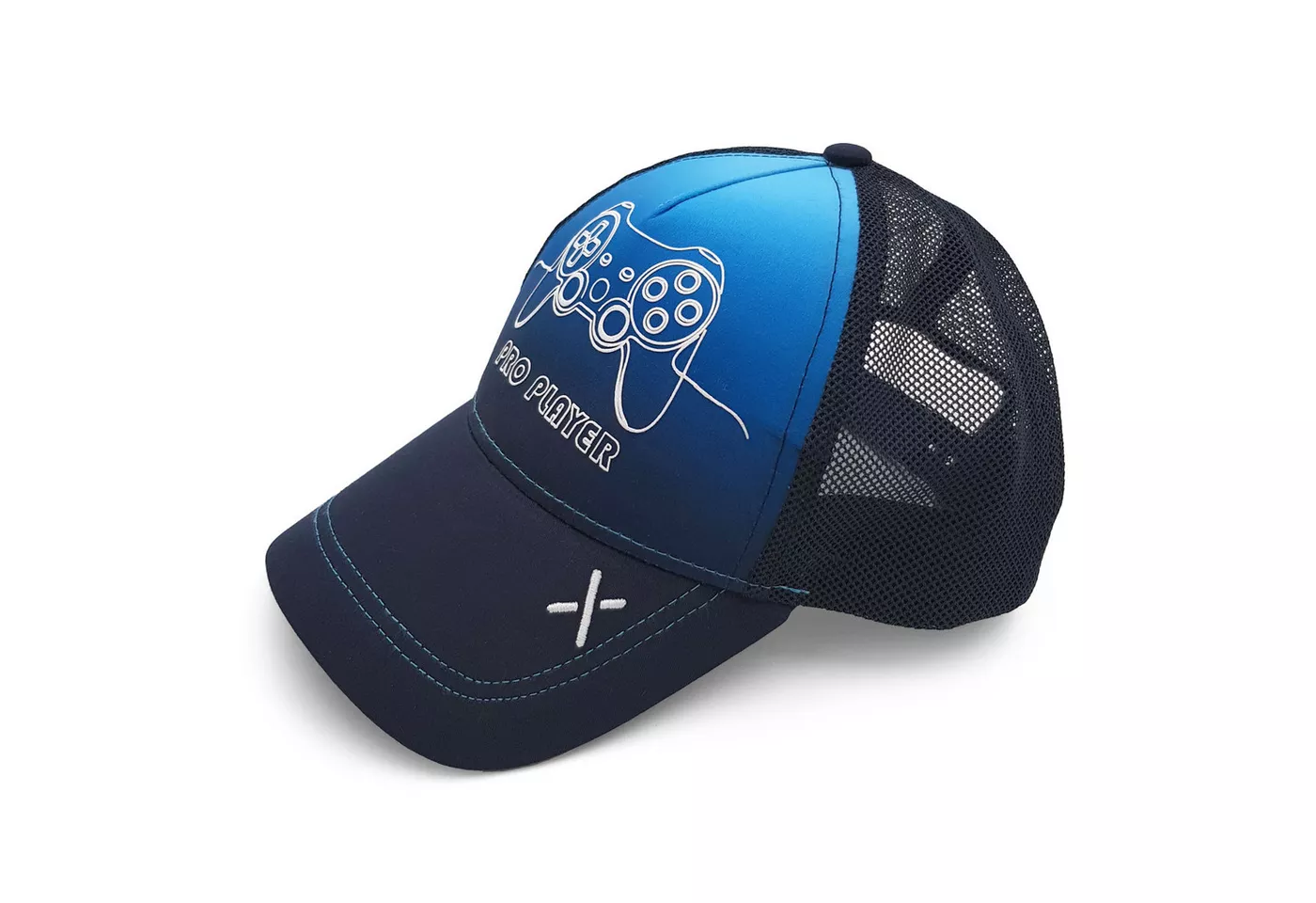 Maximo Baseball Cap (1-St) Navy, Gaming-Motiv, Trucker-Cap, Snapback, Mesh, Basecap, Jungen