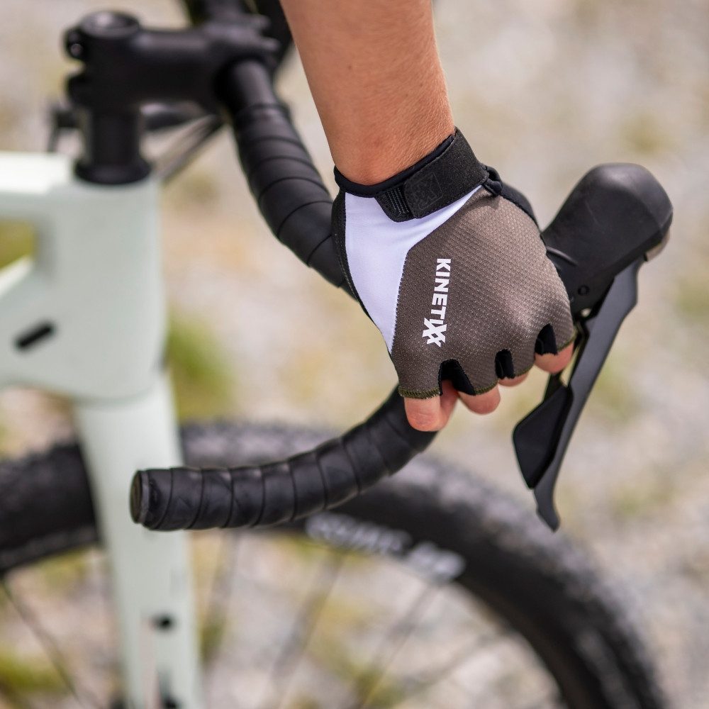 Kinetixx Fahrradhandschuhe Freizeit-Radhandschuhe Levi, KinetiXx (blau, weiß, olive, rot, schwarz) Anatomische Passform, Grip, Atmungsaktiv