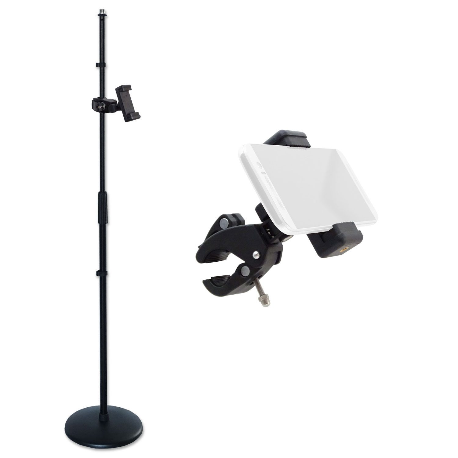 Mikrofonständer keepdrum Mikrofonständer MS015 gerades Stativ mit Smartphone Halter