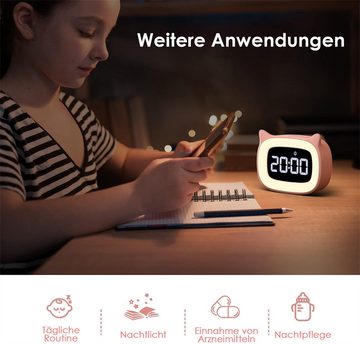 Bifurcation Wecker Digitaler Kinder-LED-Nachtlichtwecker