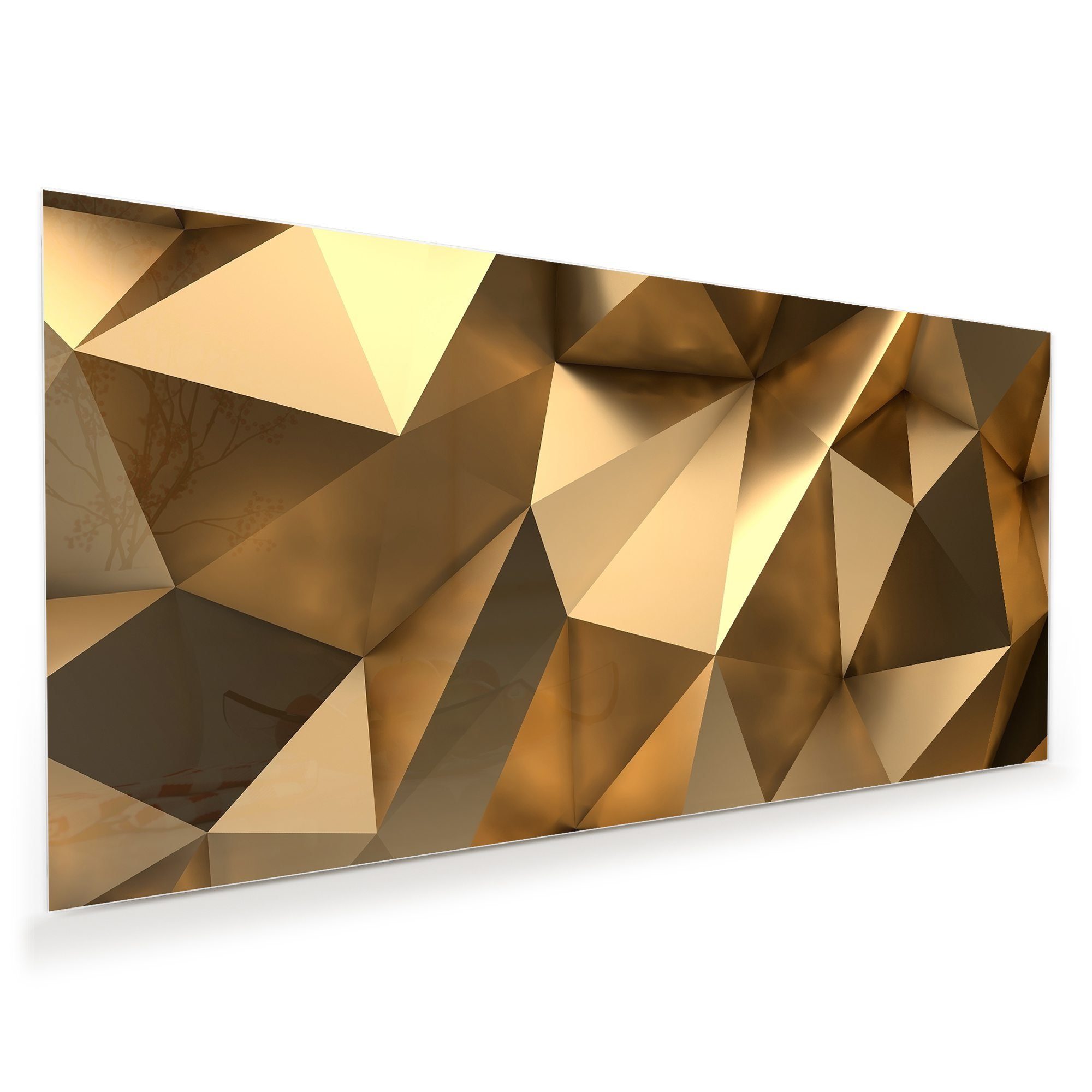 Primedeco Glasbild Wandbild Abstrakte Formen 3D mit Aufhängung, 3D (21 vers günstig online kaufen