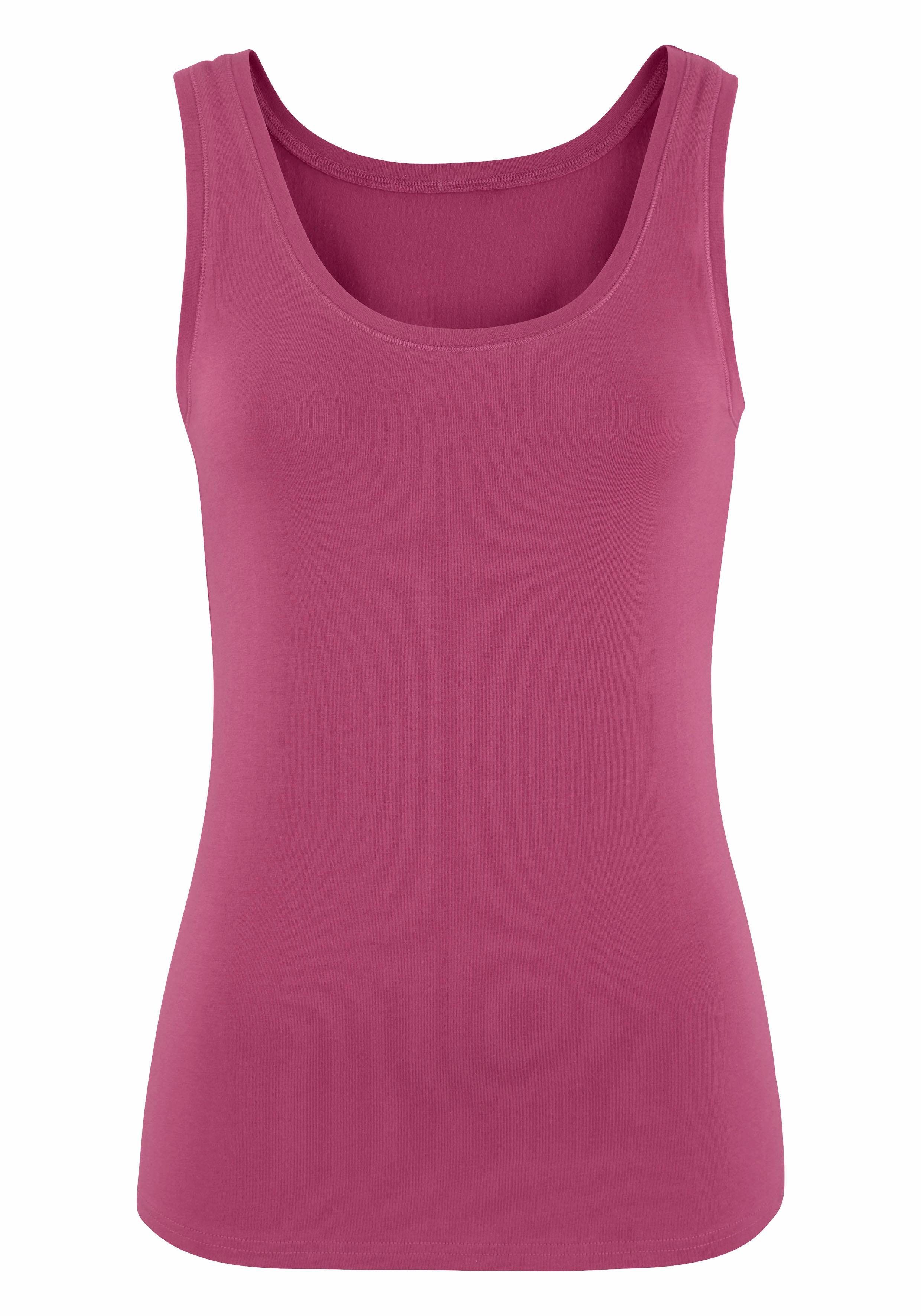 Vivance by Lascana Tanktop (2er-Pack) aus elastischer Baumwoll-Qualität – Bild 5 von 5