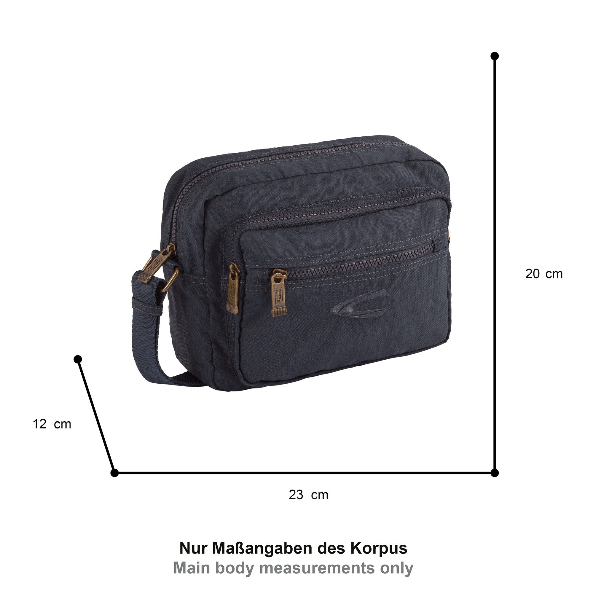 camel active Umhängetasche Journey, aus leichtem robusten Nylon, funktional perfekt für alle Lebenslagen