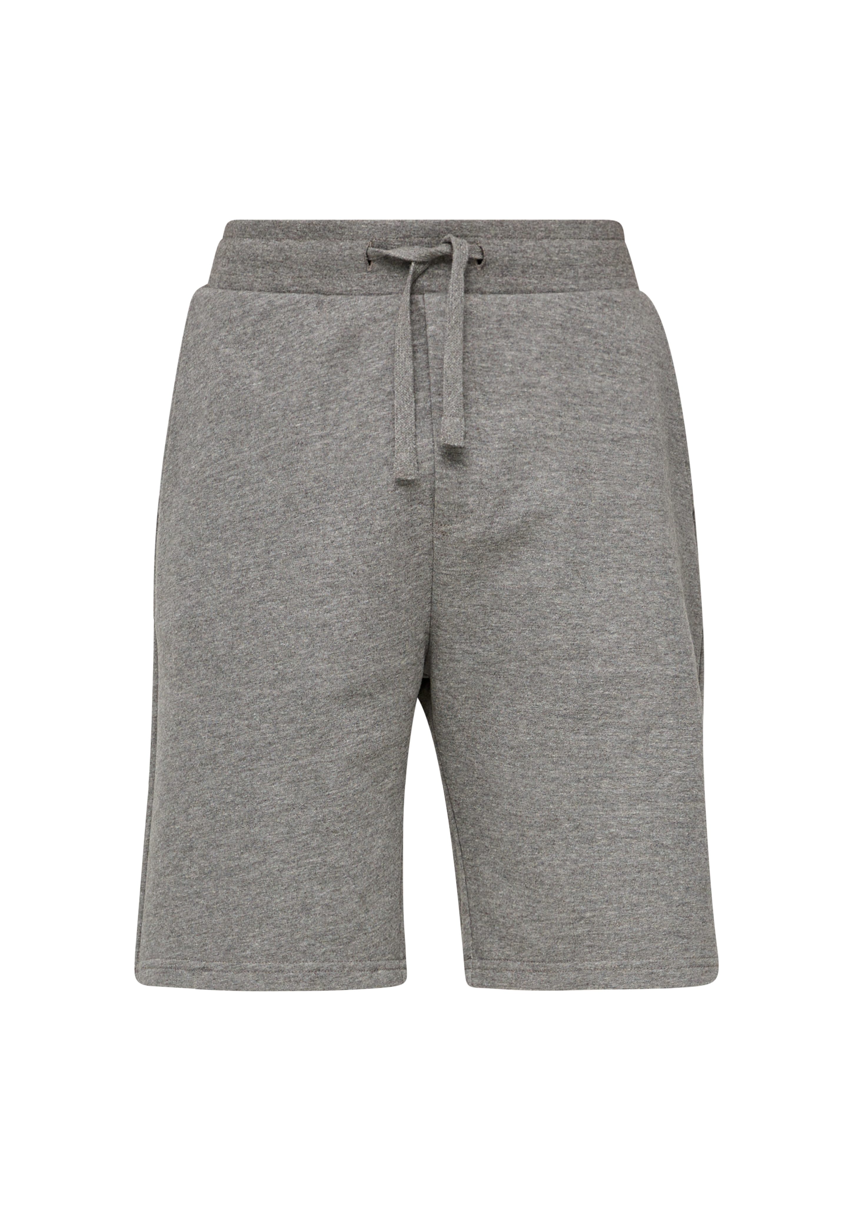 QS Hose & Shorts Sweatshorts graphit Baumwolle aus Durchzugkordel