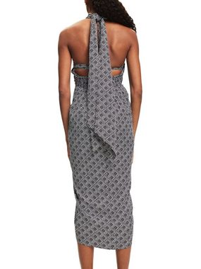 Esprit Strandkleid Wandelbares Kleid im Sarong-Stil mit Print