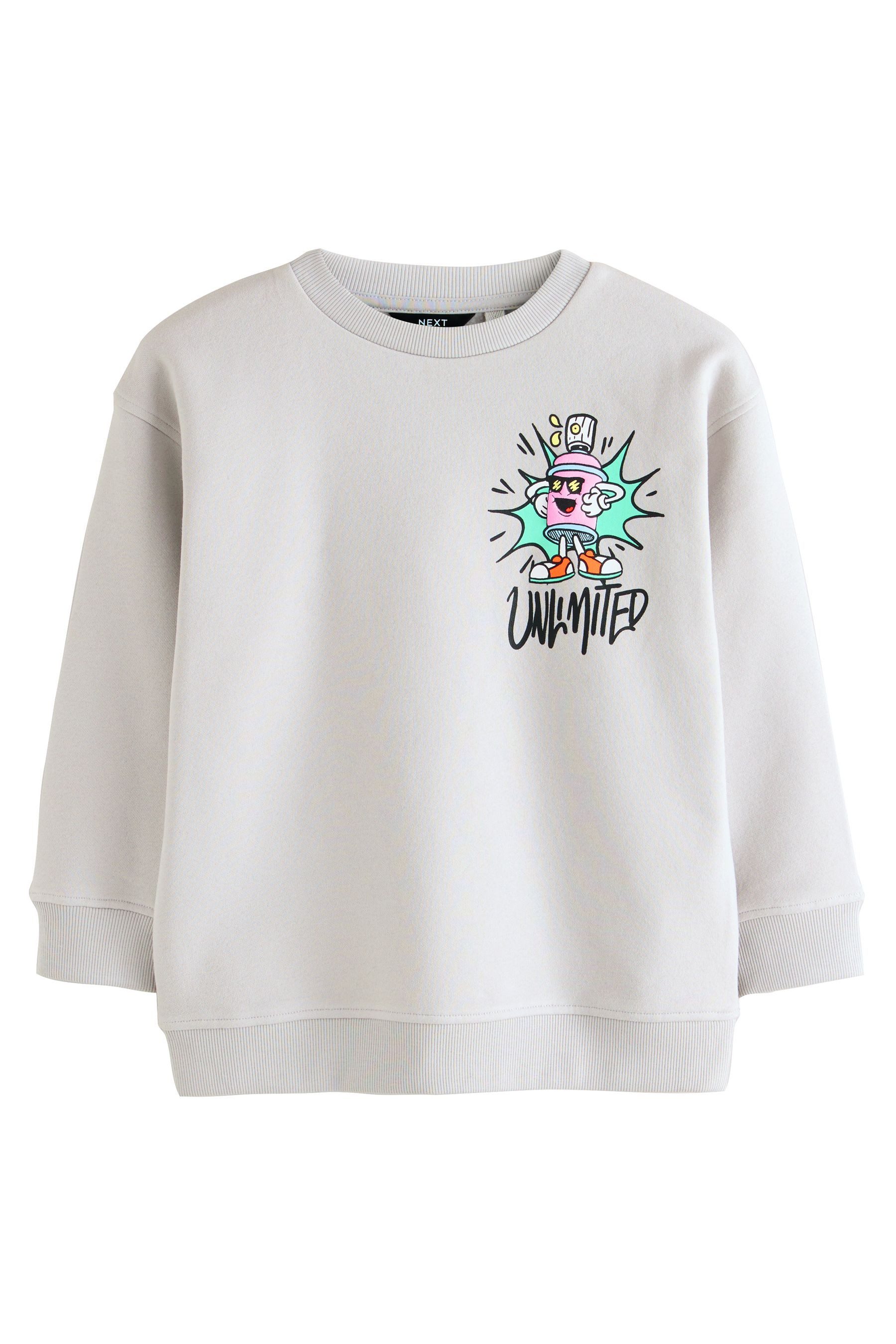 Next Sweater Rundhals-Pullover mit Grafik (1-tlg) günstig online kaufen