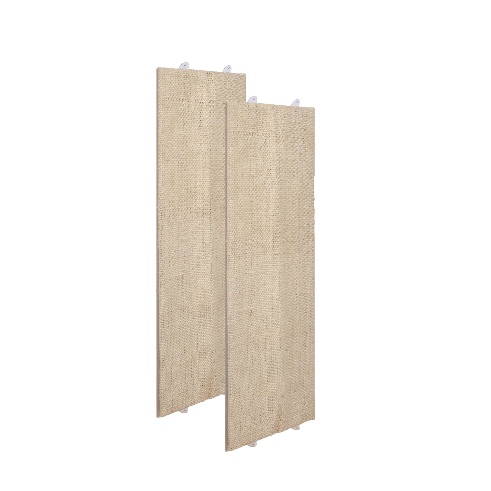 BigDean Kratzbrett 2x Katzenkratzbrett Eckkratzbrett Wandkratzbrett Kratzwand Sisal 80cm, (2-tlg)