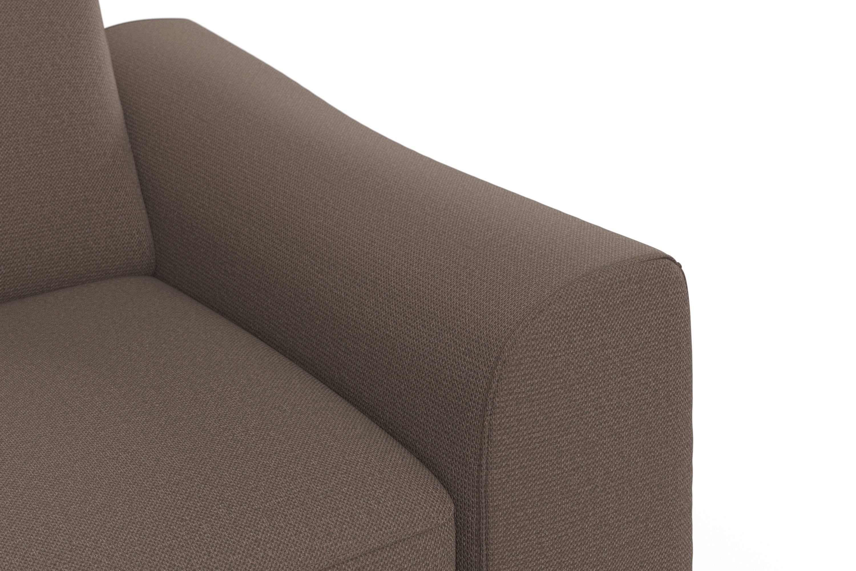 sit&more Ecksofa Dundee, mit Federkern wahlweise und Kopfteilverstellung Edelstahlfüßen, mit