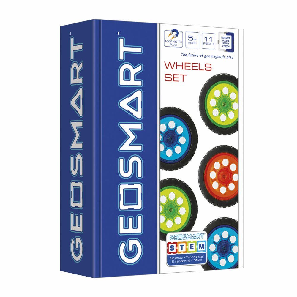 Smart Games Geosmart Wheels Set Magnetspielbausteine, (11 St)