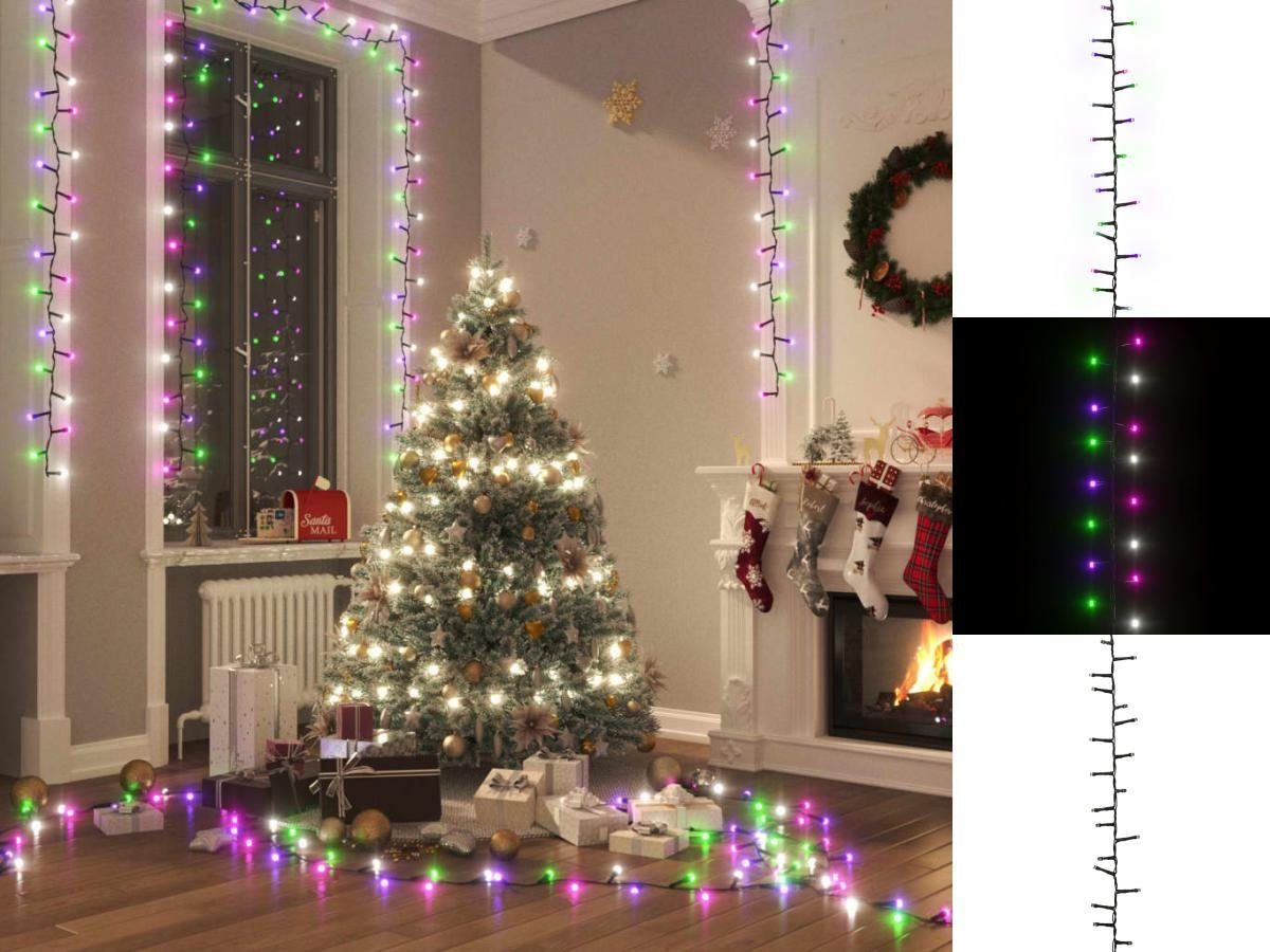 vidaXL Lichterkette LED-Lichterkette mit 2000 LEDs Pastell Mehrfarbig 20 m PVC Weihnachtsb