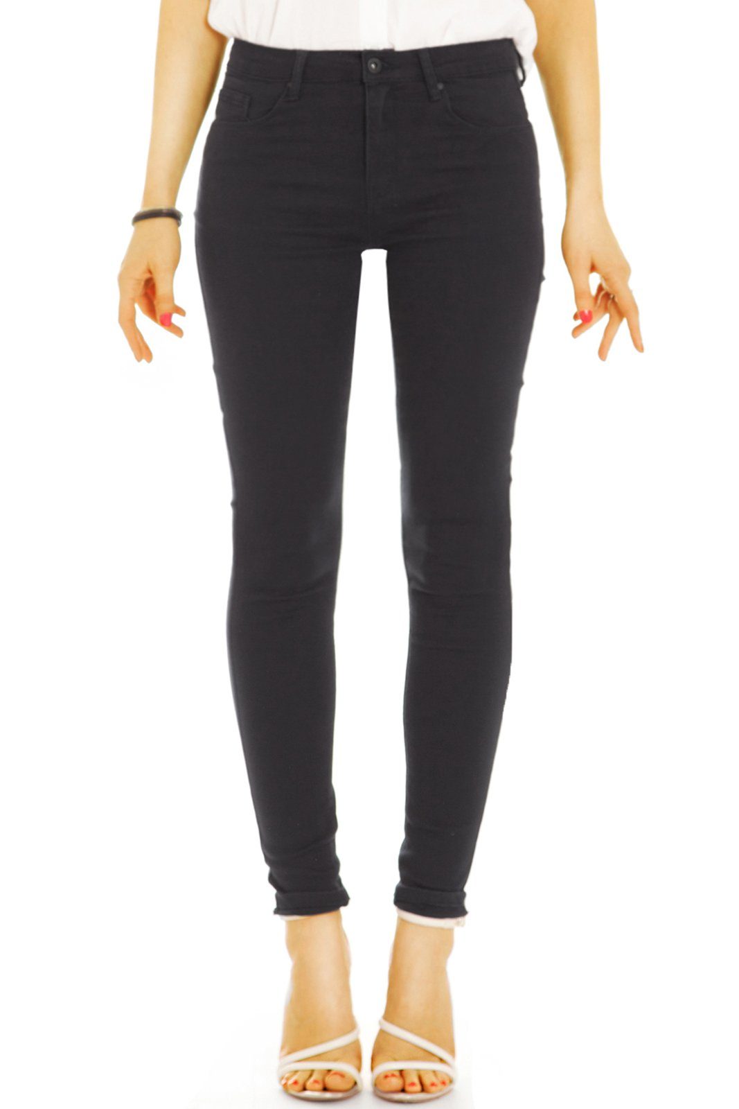be styled Röhrenhose Skinny fit Hose Röhrenhose enge slim Hosen unifarben - Damen - j39p mit Strecht-Anteil