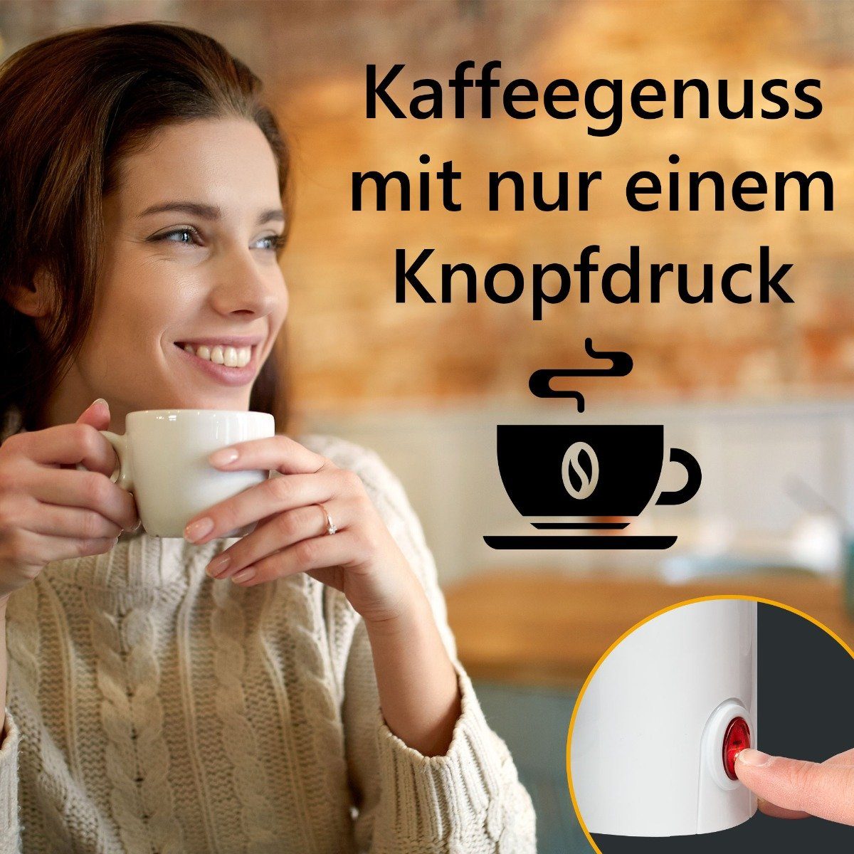 Filterkaffeemaschine KA 168 für Kaffeemaschine weiß BOMANN 8-10 Tassen, CB, Thermokanne