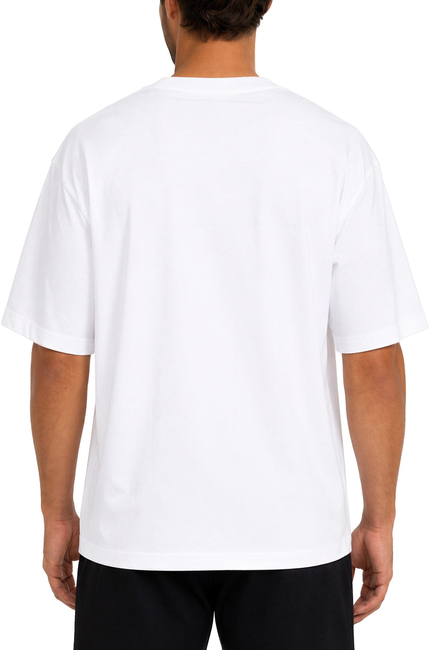 Reichstadt T-Shirt Herren Regular Fit Kurzarmshirt Shoulder Drop 25RS071 in kräftigen Farben