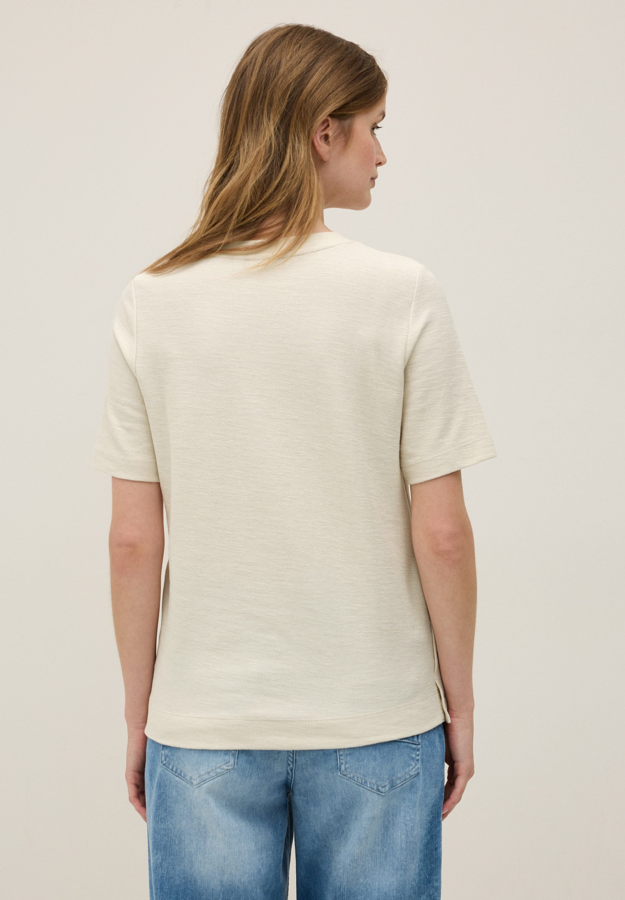 CECIL Rundhalsshirt mit seitlichen Knopfdetails günstig online kaufen