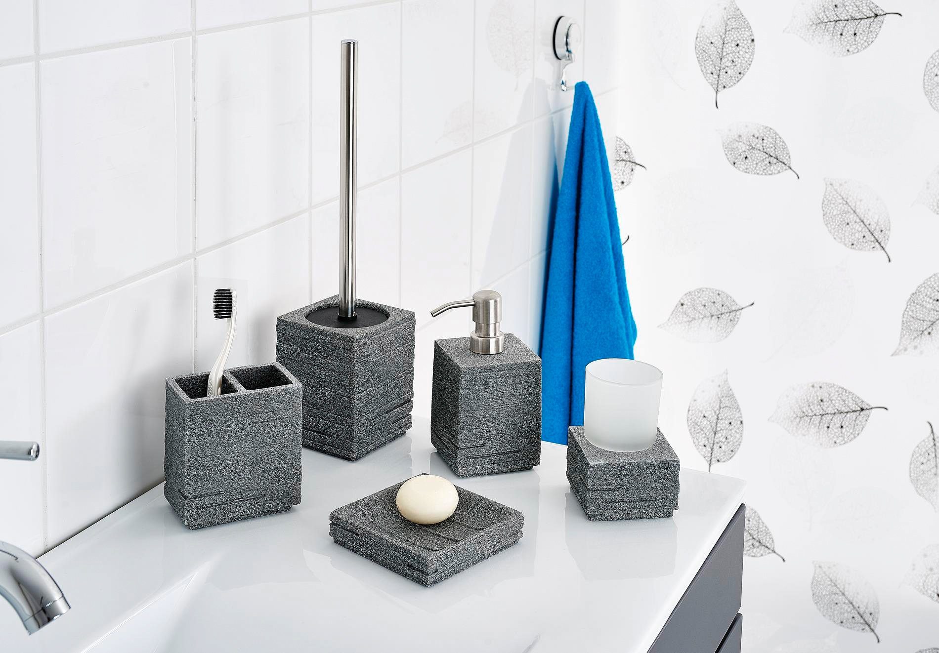 grau Ridder WC-Garnitur Brick, rostfrei