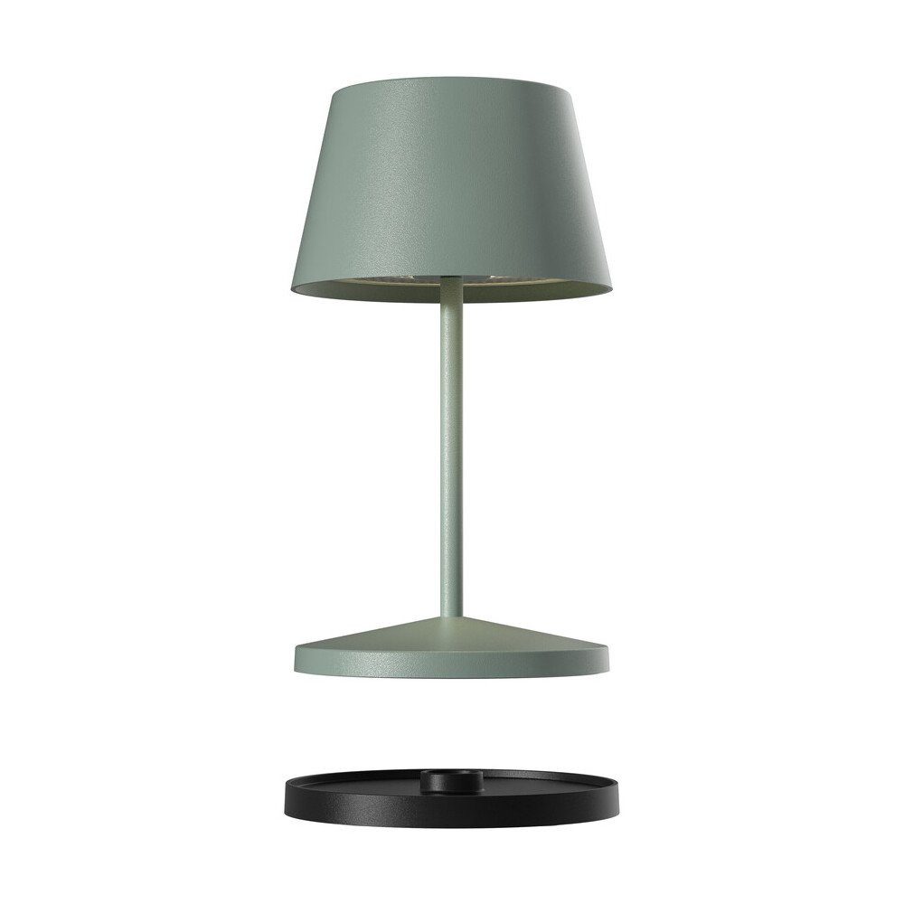 Villeroy & Boch Tischleuchte Tischleuchte 20 cm Seoul 2.0 olivgrün, Tischleuchte, Ø11cm, Aluminium, grün
