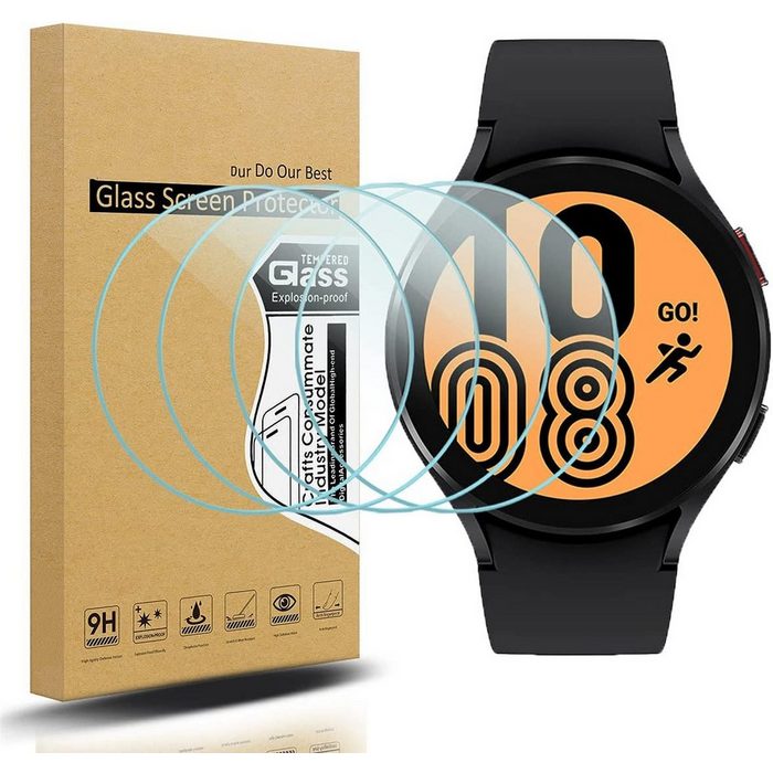 Mmgoqqt Smartwatch-Hülle 4er-Pack Displayschutzfolie für Samsung Galaxy Watch 4 (44 mm)
